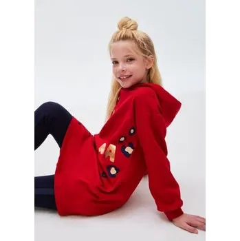 Dívčí oblečení mikinošaty dívčí červené Mayoral 7962-58 velikost 140