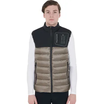 Pánská vesta EQUESTRO Vesta péřová Stretch Equestro, pánská, black/walnut S