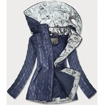 Dámská cargo bunda Světle modrá bunda pro ženy s ozdobnými vsadkami K5TVO FC MINA, odstíny modré XXL (44) i392_16789-48