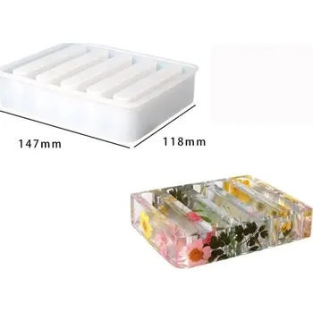 PourArt Silikonová forma 626-5 Zásobník na podtácky 147x118mm