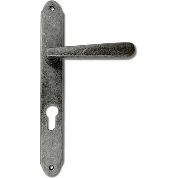 Dveřní kování SATOS Dveřní kování VILMA rustiko kl/kl Barevné provedení: černá patina, Provedení: pro klíč - BB, Rozměr: 90 mm