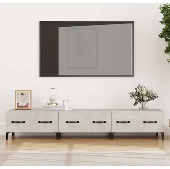 Televizní stolek vidaXL TV skříňka 150 x 34,5 x 30 cm kompozitní dřevo [812646] Barva: Betonová šedá