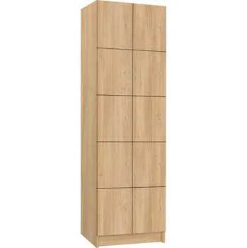 TRITON šatní skříň lamino s 10 boxy T1970, dekor dub Nagano + doprava zdarma