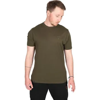 Rybářské oblečení Triko Fox Khaki Fox Head Logo T-Shirt XXL