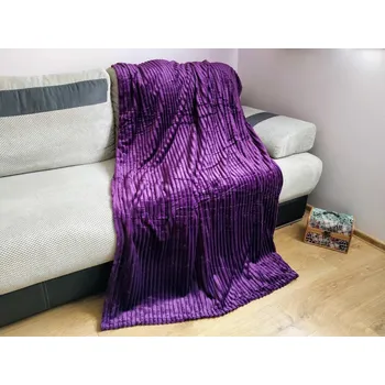 Dětská deka Deka velvet plyš 150x230 - fialová