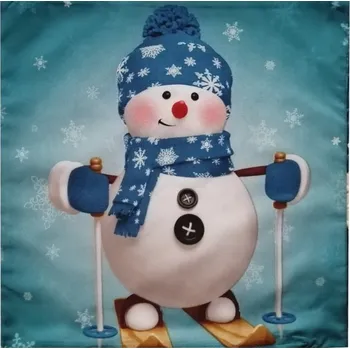 Povlak na dekorativní polštářek Apex® produktová řada 3D 3D povláček na polštářek Apex - Sněhulák - Povláček na polštářek