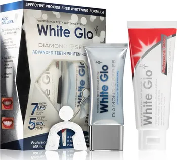 Přípravek na bělení chrupu White Glo Diamond Series Set bělicí gel 50 ml + zubní pasta Professional Choice 100 ml