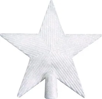 Vánoční ozdoba Anděl Přerov Špice s perletí 19 cm bílá 