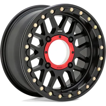 Plechové kolo KMC Powersports KS235 GRENADE BEADLOCK disk 15x7 4x156 115.1 ET10, Satin black