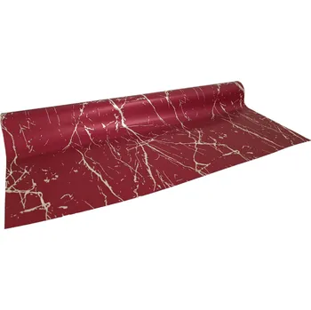 Stuha Floristická fólie 50cm x 9,1m mramorový design 17 bordó