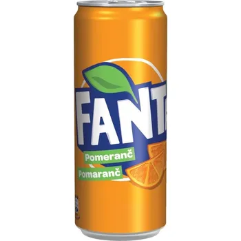 Limonáda Fanta pomeranč 0,33l - plech