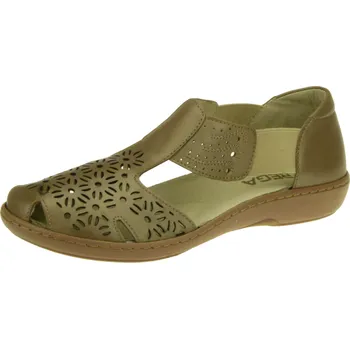 Dámské sandále Elegantní kožené sandály Rega Shoes X642 Velikost: 37