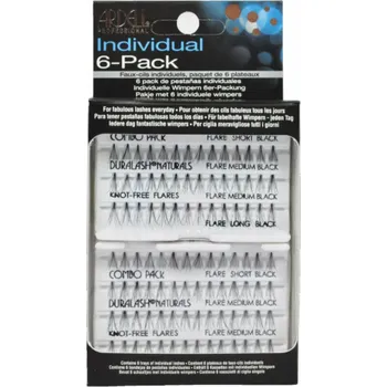 Umělé řasy Ardell SET Individual Combo Pack sada 56 řas, černá, 6-bal