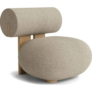 Křeslo Norr11 Křeslo Hippo, Barnum Bouclé 03 / natural oak