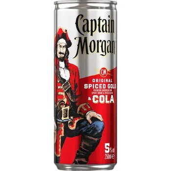 Míchaný nápoj Captain Morgan Spice & Cola 0,25l plech