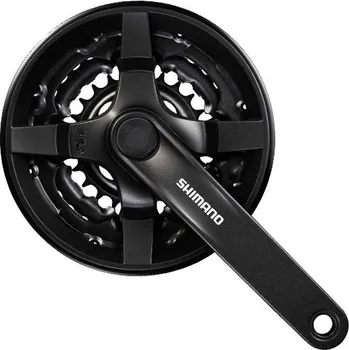 Klika na kolo SHIMANO kliky TOURNEY FC-TY301 4hran 3x6/7/8 175 mm 42x34x24z s krytem černé,DOPRAVA OD 79,-KČ