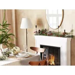 Umělá vánoční girlanda zelená syntetický materiál 150 cm nastavitelné větvičky s ozdobami Beliani