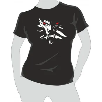 dámské tričko THE WITCHER logo S Bílá
