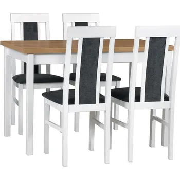 Jídelní set Jídelní set 4+1 Gustav Vyberte Tkaninu:: Tkanina 35, Vyberte Moření:: Deska sonoma, ostatní bílé