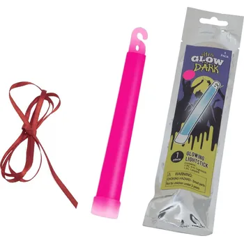 Světelný efekt Svítící tyčinka 15 cm, sada 12 ks, růžová