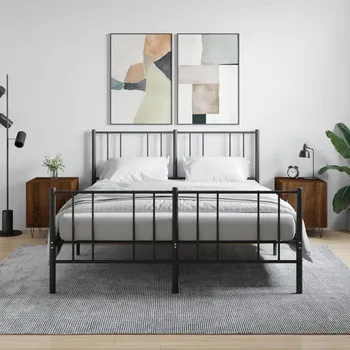 Noční stolek vidaXL Noční stolky 2 ks 40 x 40 x 50 cm kompozitní dřevo [827555] Barva: hnědý dub