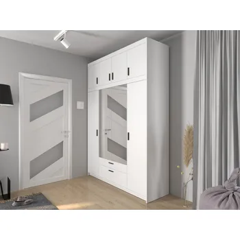 Ložnicová sestava EVERLY 4DN+zrcadlo bílá