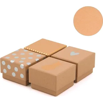 Dárková krabička Artebene Dárková krabička 6x6x4cm 4 druhy /cena za kus/ hnědá