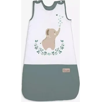 Spací pytel pro miminko Albero Mio Nature&Love spací pytel Savanna N002 zelený/bílý