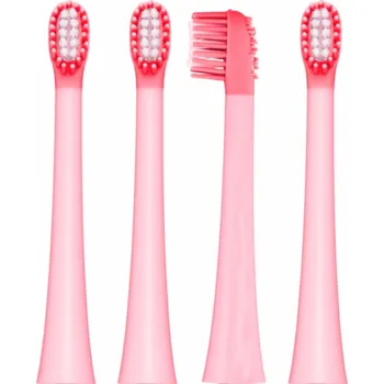 Masážní přístroj Vitammy tip na sonický kartáček Dino, růžový, 4 ks.