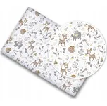 eliNeli Napínací prostěradlo do postýlky i postele Lesní zvířátka s teepee rozměr: 80 x 160 cm