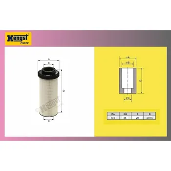 Vzduchový filtr filtr naftový DAF XF95-105