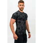 Pánské tričko Nebbia Performance+ Camouflage Kompression T-Shirt FUNCTION black M