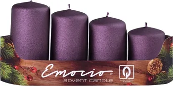 Svíčka Emocio Adventní svíčky stupňovité 4 cm 4 ks