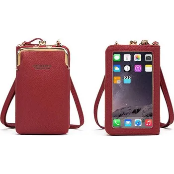Kabelka Kabelka s dotykovým obalem na telefon - Červené