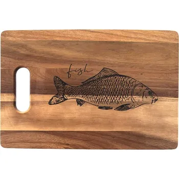 Kuchyňské prkénko Orion Krájecí dřevěné prkénko 36 x 24 cm ryba