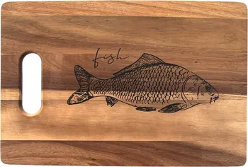 Kuchyňské prkénko Orion Krájecí dřevěné prkénko 36 x 24 cm ryba
