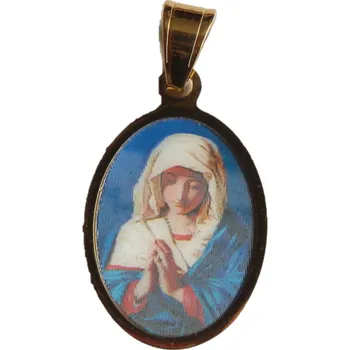 Souprava šperků Ocelový přívěsek madonka