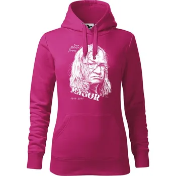 Pánská mikina Mikina - Ivan Martin Jirous - Magor Barva: Purpurová (40), Velikost: L, Střih: Dámské
