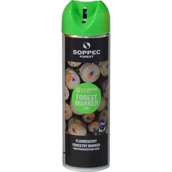 Barva ve spreji Značkovací sprej SOPPEC Forest Marker, 500ml, zelený