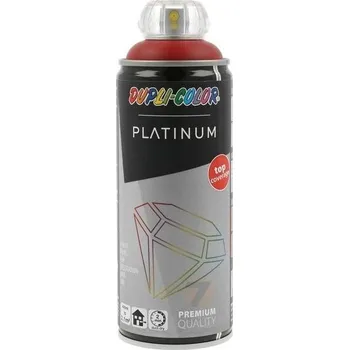 Barva ve spreji Dupli-Color Platinum RAL 3003 rubínově červená saténově matná barva ve spreji 400ml