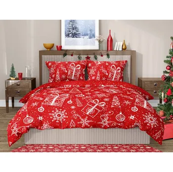 TipTrade Vánoční melodie 140 x 200, 70 x 90 cm zipový uzávěr Povlečení TipTrade Vánoční melodie 140 x 200, 70 x 90 cm zipový uzávěr