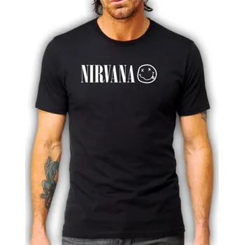 Pánské tričko pánské tričko, NIRVANA - SMILEY FACE XXL Bílá