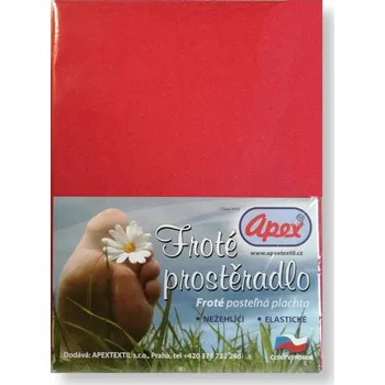 Prostěradlo Apex® Froté prostěradlo Apex - Dvoulůžko 180 x 200 cm - Červená