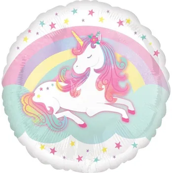 Zábavní pyrotechnika Fóliový balónek 43 cm Jednorožec - Unicorn