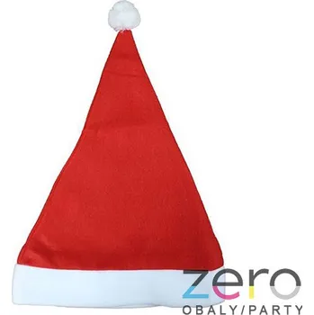 Karnevalová paruka Čepice &#039;Santa&#039; LUX - červená/bílá
