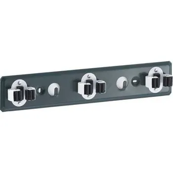 Věšák Nástěnný držák na smetáky a úklidové pomůcky Mottez, 5 míst