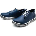 Dámské kožené polobotky L0772-04 Looke modré Barva: Modrá, Velikost: 42