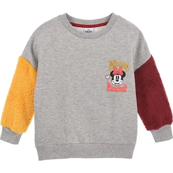 Dívčí mikina Disney Minnie Mouse šedá mikina s potiskem na zádech Velikost: 98