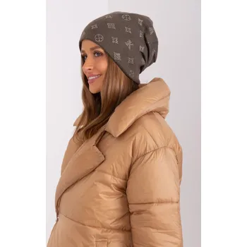 Čepice Čepice s kašmírem Wool Fashion Italia tmavě hnědá EU velikost: Univerzální