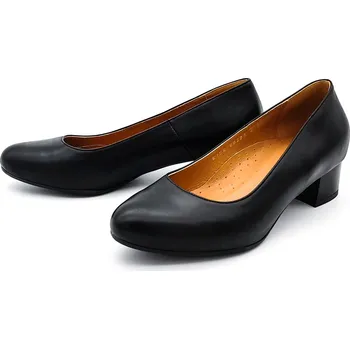 Dámské lodičky Dámské kožené lodičky 6104 černá ACORD Barva: černá, Velikost: 41